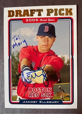 Jacoby Ellsbury Signed 2005 Topps Update RC #UH317 Boston Red Sox • $30