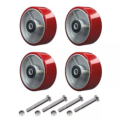 Polyurethane On Steel Wheel-  Replacement Caster Wheel 800-6000lbs • $37.99