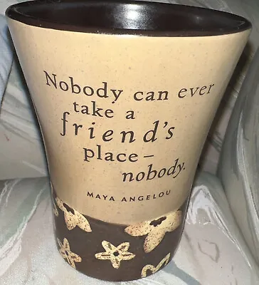 Coffee Mugs By Hallmark Maya Angelou Ceramic With Friendship Quote Flowers • $10