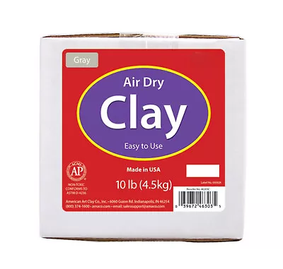 Air Dry Modeling Clay 10 Lbs. Gray • $26.95