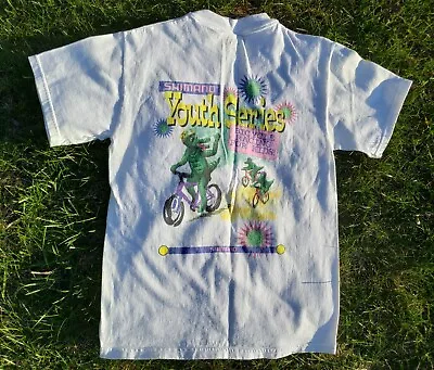 $16.99 • Buy Vintage SHIMANO Youth Series T Shirt Race Cycling Bike Race Size Mens Small 2001