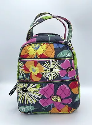 Vera Bradley JAZZY BLOOMS Lunch Tote  LET'S DO LUNCH Insulated Bag Clear ID EC • $18.99