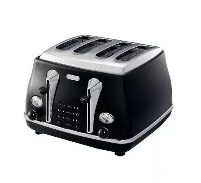 De'Longhi Icona 4 Slice Toaster Black CTO4003BK - Best Price!!! • $105