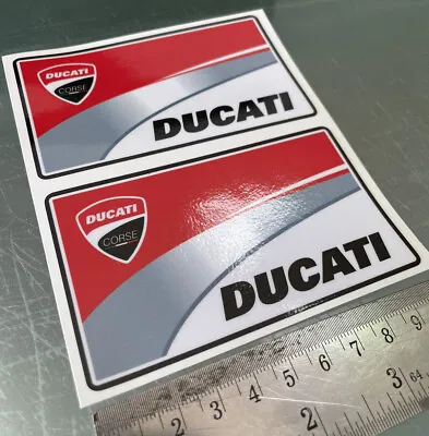 Decals / Stickers For Ducati Moto GP Team Logo (100mm X 60mm) X2 • $8.02