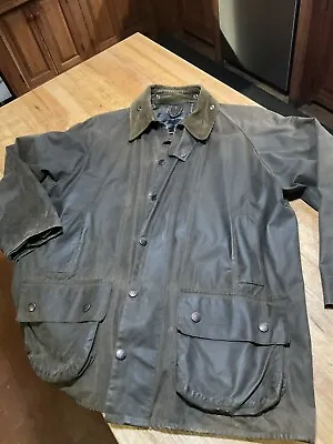 A1410 VTG Barbour Classic Moorland Oil Hunter Rain Jacket Size C46-117 CM • $110