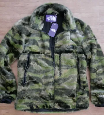 $520 • Buy Nanamica X The North Face Purple Label Tiger Camo Faux Fur Jacket  Sz M Mohair 