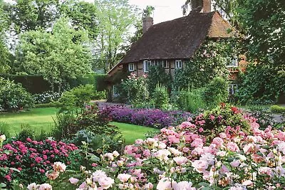 Epoch 1000 Piece Jigsaw Puzzle Flower Garden Cottage 50x75cm • $45.74