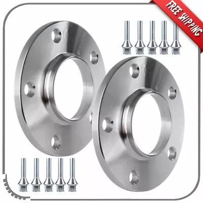 $33.49 • Buy 2Pc 10mm Thick 5x120 Wheel Spacers Kit 12x1.5 72.56mm For BMW E82 128i M1