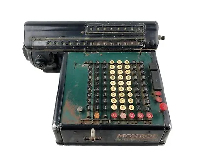 Vintage Monroe High Speed Adding Machine Calculator Model KA • $59.99