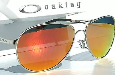 NEW* Oakley CAVEAT Silver POLARIZED RUBY Womens 60mm Aviator Sunglass 4054 • $148.88