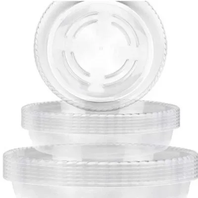 10x Saucer Base Round Plant Flower Pot Plate Water Drip Tray Planter Garden6-10  • £5.25