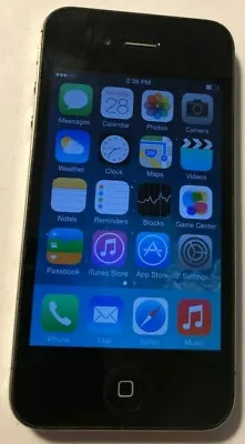 IPhone 4 Black (Verizon) A1349 8GB CDMA Fast Ship Very Good Used IOS 7.1.2 • $29.88