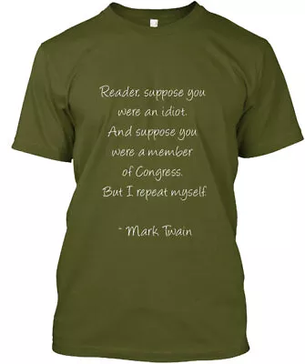 Mark Twain On Congress Funny Politics T-shirt • $22.78