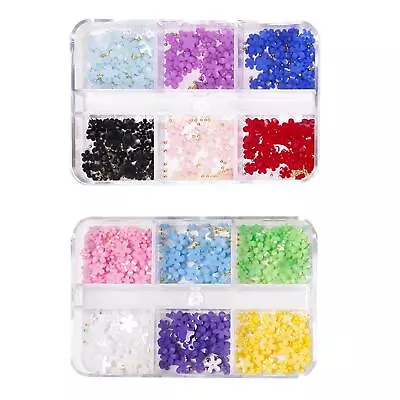 3D Flower Nail Art Charms Nail Accessories For Acrylic Nail Decorations Nail Art • £4.09