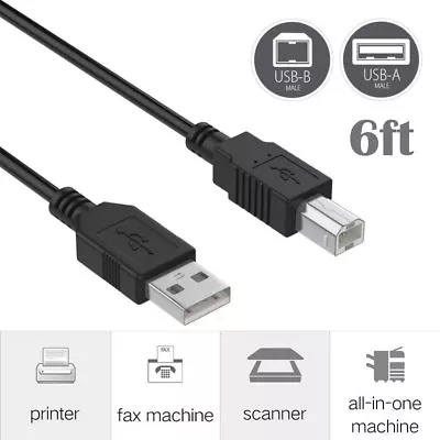 6ft USB Cable Cord Lead For Yamaha Motif XS6 XS7 XS8 XF6 XF7 XF8 Music Keyboard • $6.29