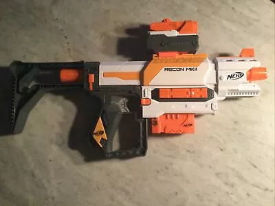 NERF N-Strike Modulus RECON MKII Dart BLASTER Rare White VGC • $69