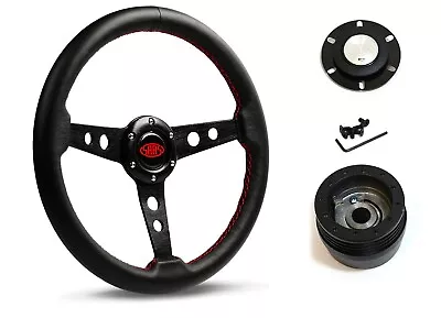 SAAS Steering Wheel SW616OS-L & Boss For Mazda RX2 RX3 RX4 RX5 1970-1985 • $221