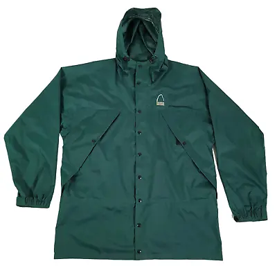 Vintage Sierra Designs Windbreaker Jacket Anorac Green Mens XL Nylon Hooded • $22.49