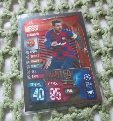 Match Attax 2019/20 #LE5B - Lionel Messi Bronze Limited Edition - FC Barcelona • £5.05