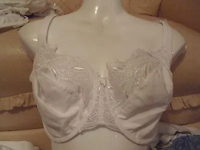 Bnwt PANACHE SUPERBRA MELODY NON PADDED U/W BALCONETTE WHITE BRA SIZE 30D • £14.99