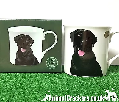 Black Labrador Fine China Mug Printed Both Sides Leonardo Range Gift Boxed  • £7.95