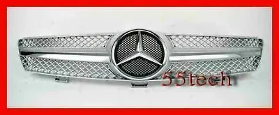 Mercedes W219 Grille Grill CLS500 CLS600 CLS 1 FIN NEW AMG SILVER Mesh 2008 • $185