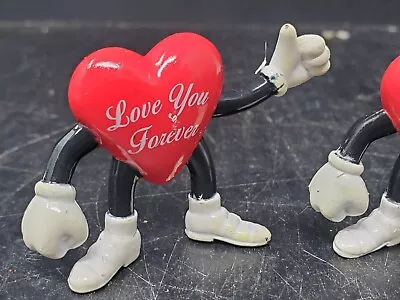  I LOVE YOU FOREVER  Valentine Heart Man W/legs/arm Novelty Gift  1 3/4  Tall • $7.04
