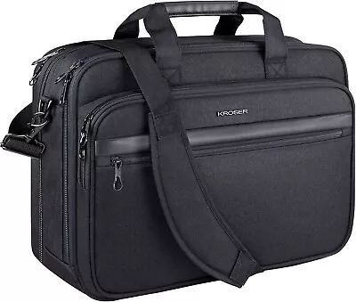 Laptop Bag 18  Expandable Fits Up To 17.3  Briefcase Large Travel Water-Repellen • $61