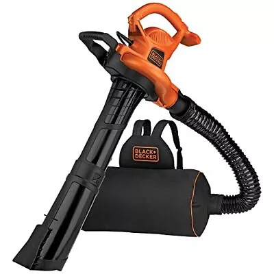 BLACK+DECKER Electric Leaf Blower Leaf Vacuum And Mulcher 3 In 1 250 Mph ----- • $98.85