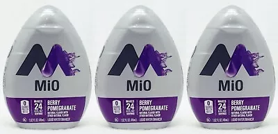 3x Mio BERRY POMEGRANATE Liquid Water Enhancer Drink Mix Drops 72 SERVINGS TOTAL • $17.99