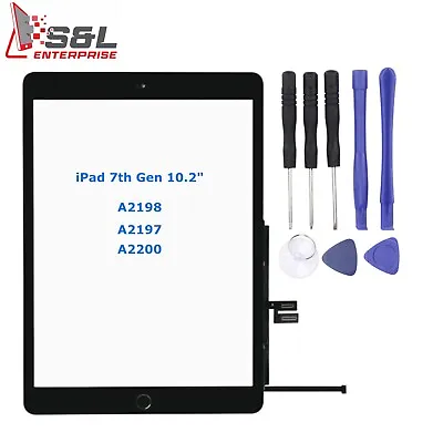 IPad 2019 7th Gen 10.2inch A2197 A2198 A2200 Touch Screen Digitizer Replacement • £12.99