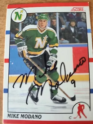 Mike Modano Autograph Rookie. 1990 Score #120   Minnesota North Stars NHL HOF 🔥 • $0.99