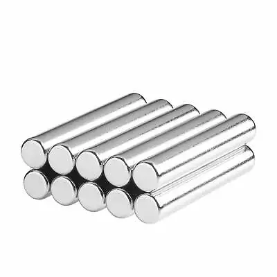 1/4 X 1.50 Inch Neodymium Rare Earth Cylinder/Rod Magnets N42 (10 Pack) • $22.99