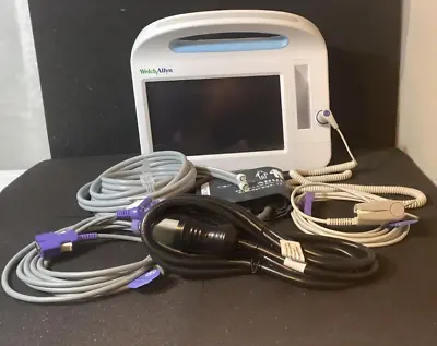 Welch Allyn 6000 Series Vital Signs Monitor With Accessories NIBP Cuff SpO2 • $445