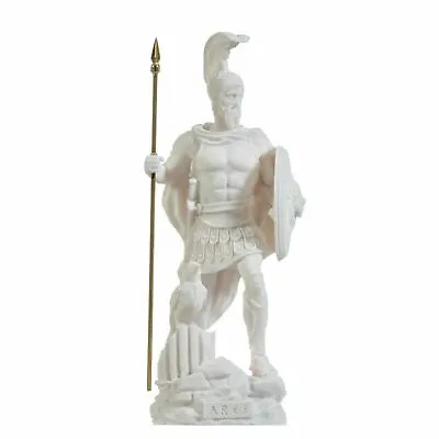 Ares Mars God Of War Zeus Son Roman Statue Alabaster 9.84  • $39.48