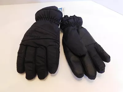 *new Manzella Boys Ju Black Waterproof Winter Gloves Thinsulate Lining Size Lg • $16.99