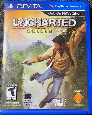 PS Vita Game Uncharted Golden Abbys - Sony Playstation Vita • $45