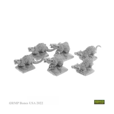 DnD Giant Tomb Rat Miniatures | Reaper Bones Plastic RPG Monster Minis • £8.99