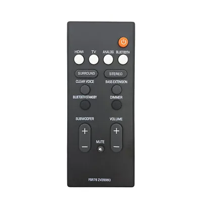 Remote Control FSR78 ZV28960 For Yamaha YAS-106 YAS-207 ATS-1060 ATS-1070 • $15.07
