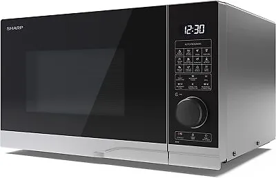 Sharp YC-PS254AU-S Solo Microwave Oven Semi Digital 25L ECO Mode 900W • £79.99