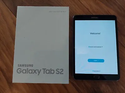 Samsung Galaxy Tab S2 Black Boxed Bundle Excellent Condition Factory Reset • £99
