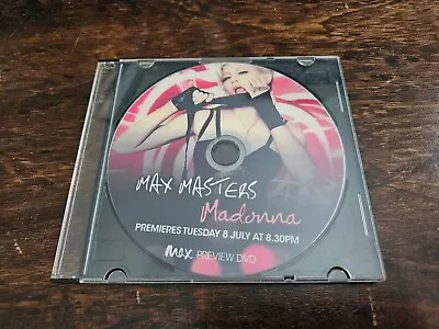 PROMO DVD MADONNA - MAX MASTERS PREVIEW (Rare 80's 90's) • $0.82