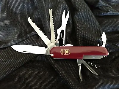 Red Swiss Scout Camping Knife Pocket Multi Tool - Free Same Day Shipping! • $9.75