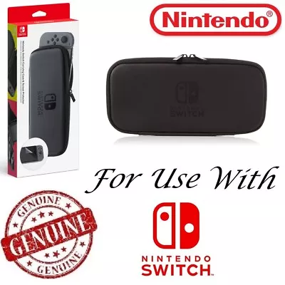 Genuine Nintendo Switch Console Carry Case Storage Bag Stand + Screen Protector • $48