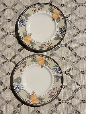 Mikasa Intaglio Garden Harvest Bread / Dessert Plates Set Of 2 CAC29 - UNUSED!!! • $12.99