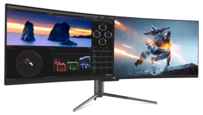 $1329 • Buy QSM 49  Curved 5K Ultrawide 120Hz 6ms Gaming And Office Monitor (5120 × 1440)