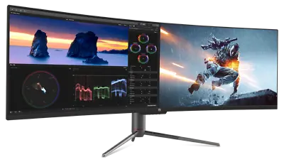$1219 • Buy QSM 49  Curved 5K Ultrawide 120Hz 6ms Gaming And Office Monitor (5120 × 1440)