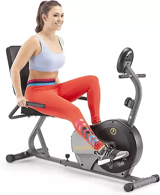 Marcy Magnetic Recumbent Bike With Adjustable Resistance And Transport Wheels NS • $203.28