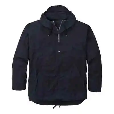 Filson Ranger Anorak 20248770 Dark Navy Blue Waxed Pullover Quarter Zip CC • $219.99