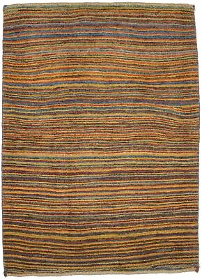 $230.77 • Buy Multicolored Tribal Design Vintage 3X4 Wool Gabbeh Oriental Rug Kids Room Carpet
